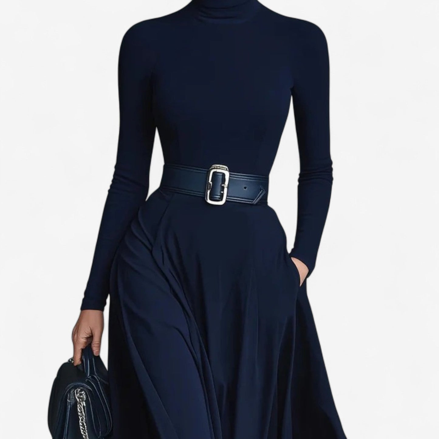 Emily™ Maxi Dress with High Neck