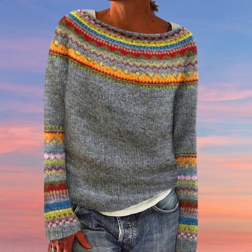 Emily - Colourful Cosy Sweater