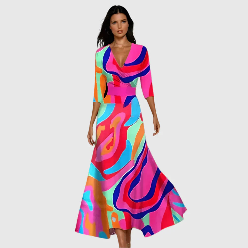 Jill - Elegant Floral Dress