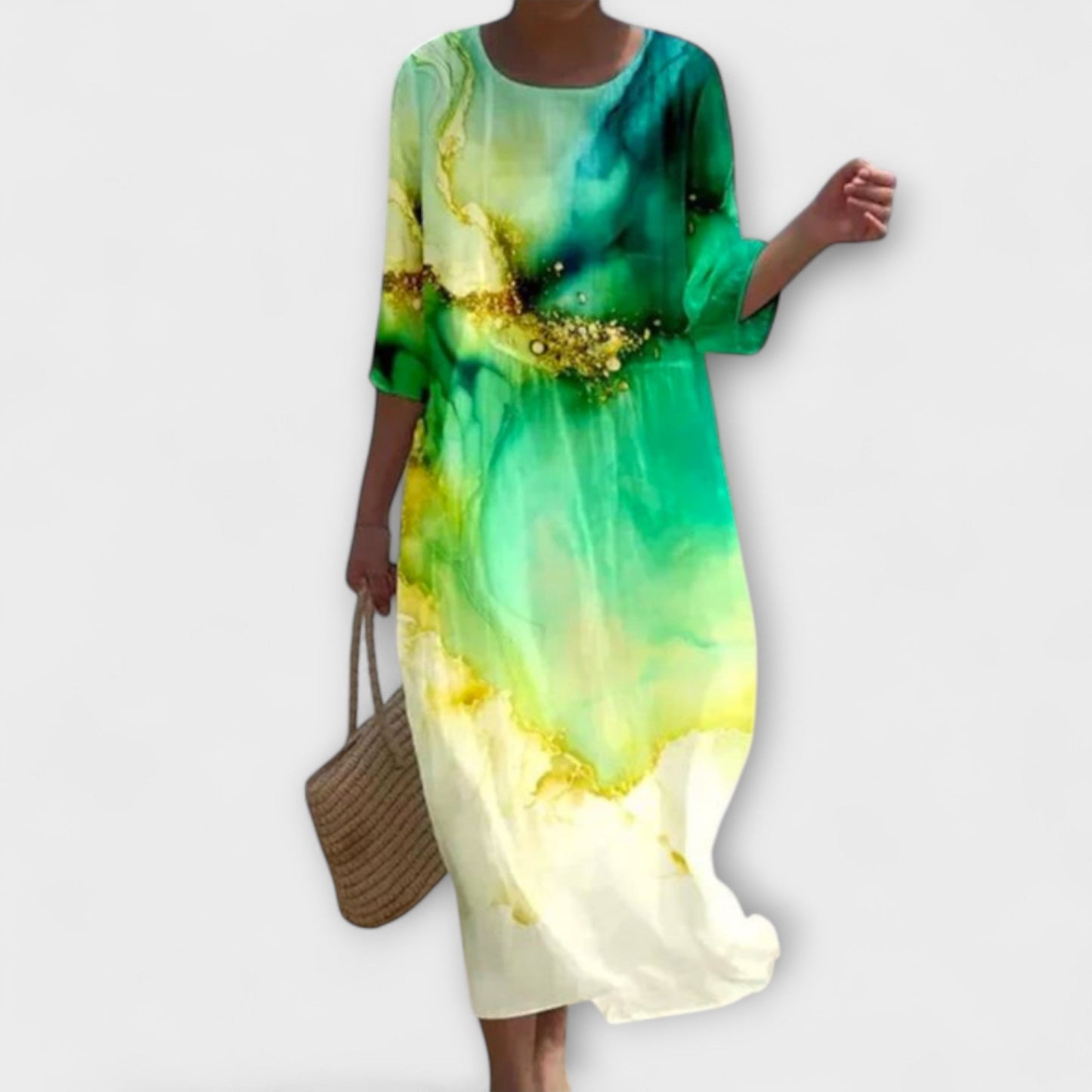 SHAE™ - Elegant Floral Maxi Dress