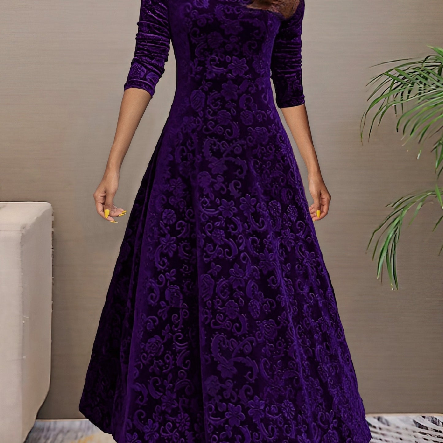 Denise | Holiday Velvet Elegance Dress