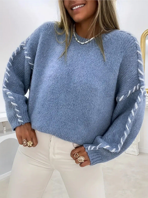 SERAH™ - Casual Round Neck Long Sleeve Sweater
