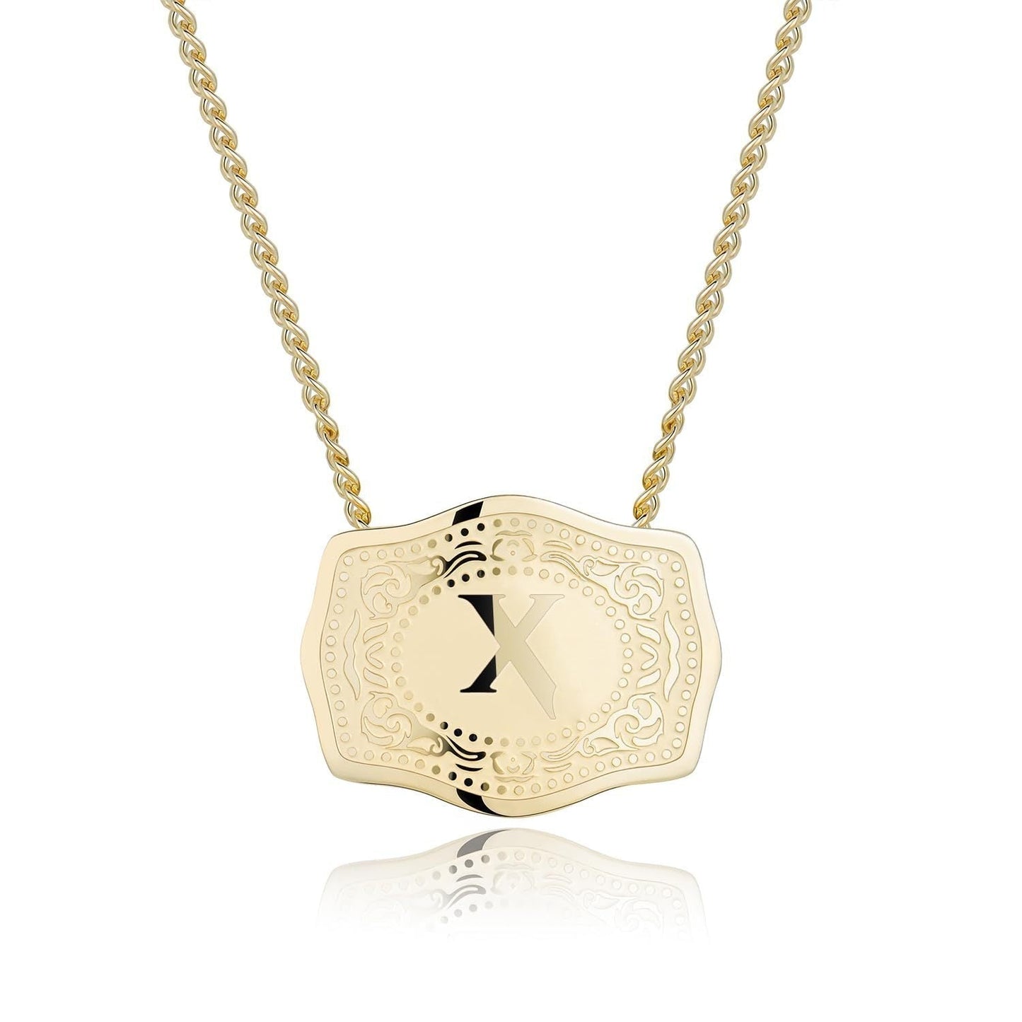 CINDY™ - Sleek Initial Letter Pendant Necklace