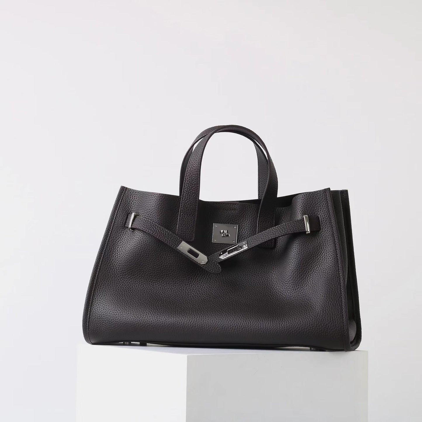 BEVERLEY™ - Large Capacity Genuine Cowhide Leather Tote Bag for Work & Travel